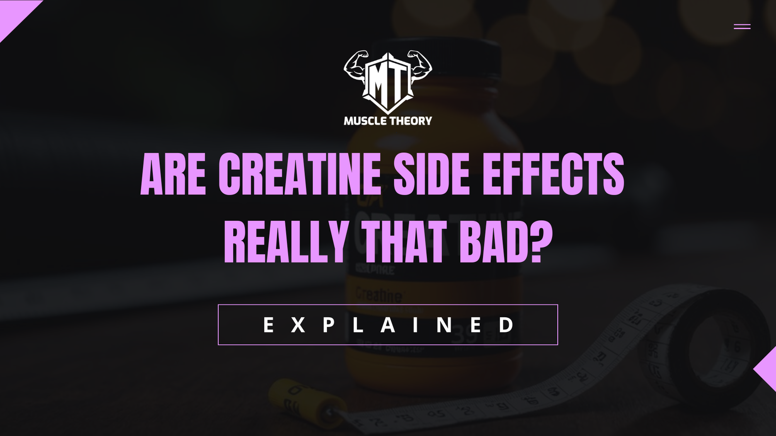 A featured image for the article titled "Are creatine side effects that bad?"